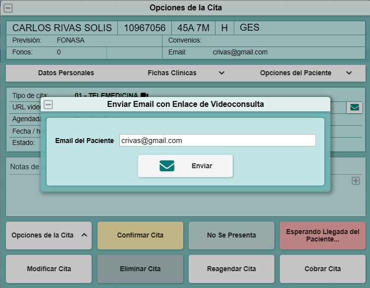 Captura real de PhilaxMed — Los tres correos automáticos